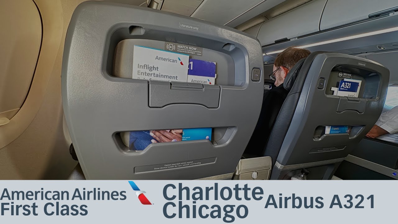 American Airlines Domestic First | CLT  ➡️ ORD | Airbus A321