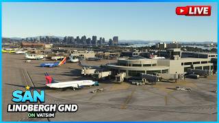 🔴Live ATC – San Diego Ground (KSAN_GND) on VATSIM