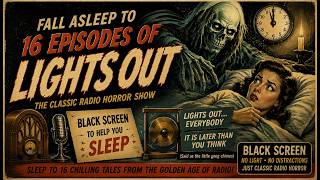 Fall Asleep To Or Binge 16 LIGHTS OUT Episodes | Black Screen Old Time Radio Horror
