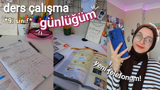 9 Sınıf Ders Çalışma Günlüğüm Yeni̇ Telefonum Nisaa