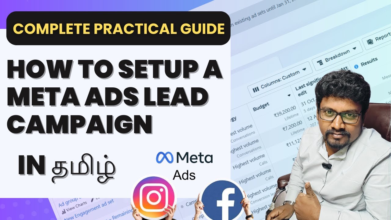 How to Setup Meta Ads Lead Generation Campaign | Tamil | Facebook Lead ...