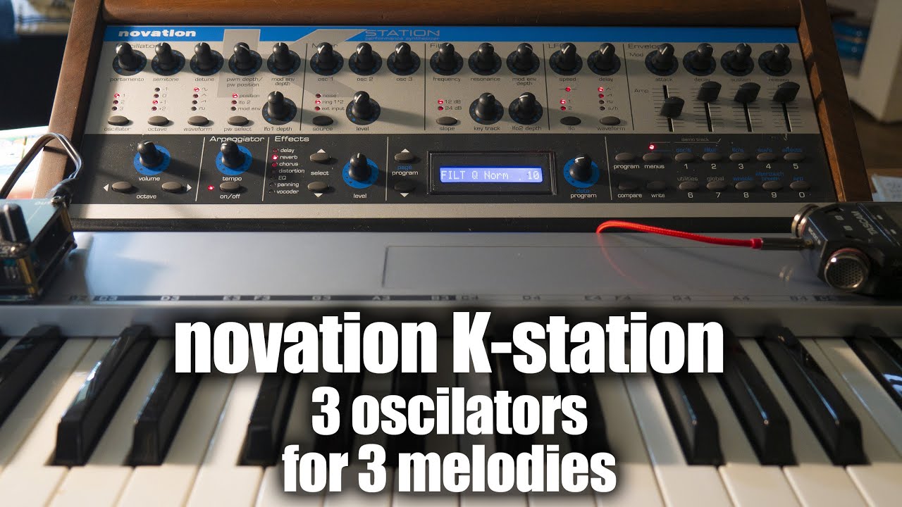 Novation K-STATION - 3 oscillators, 3 melodies