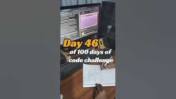 Day 46 of 100 days of code challenge  #computer #100daysofcodingchallenge #shorts