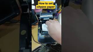 how to set citypos paperCITYPOS