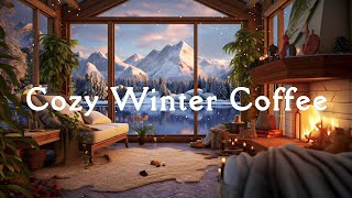 Warm Jazz Music for Relaxing, Study  Cozy Winter Coffee Shop Ambience ~ Smooth Jazz Instrumental