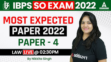 IBPS SO Law Officer | Law Most Expected Paper 2022 | Paper #4 | Adda247 Regulatory Bodies