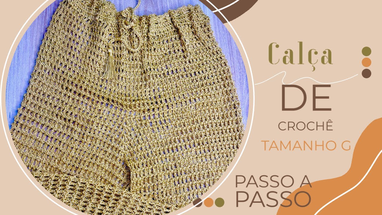 Calça de crochê - Saída de praia