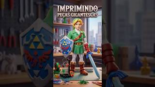 Diferença entre multiparte e Multicolor, estou imprimindo um Link (Zelda) Gigante na minha impressor