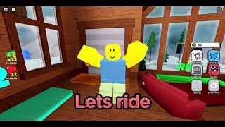 Playing sled simulator for the first time