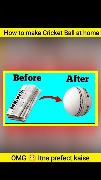can we make cricket ball using newspaper