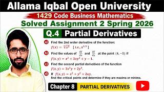 1429 Code Assignment 2 Spring 2026 Question 4 Solution | 1429 Code Business Math Assignments