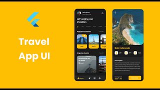 Flutter UI | Travel App | Speed Code