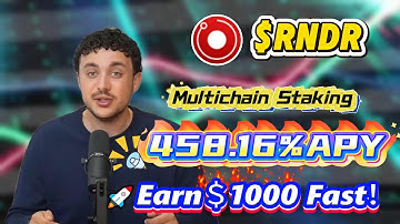 Crypto Crisis Playbook: Move RNDR into Render and Start Earning APY 458.16% Like a Pro