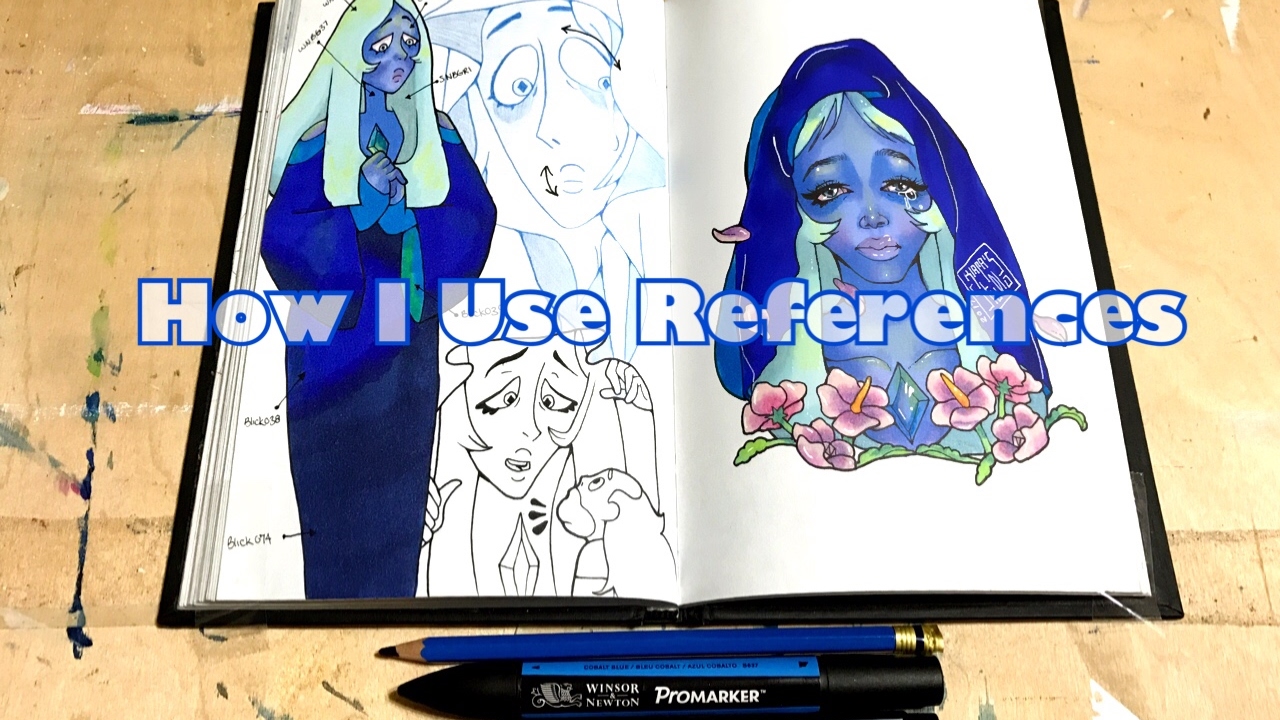 How I Use References ft. Blue Diamond speedpaint fnaf