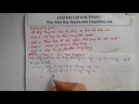 Video Giải bài 30 trang 40 SGK toán 7 tập 2 - youtube