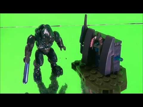 HALO MEGA BLOKS COVENANT BLUE STORM ELITE MINI FIGURE 97076 WEAPONS PACK