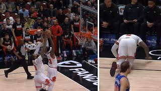 Andre Drummond ATTEMPTS to POSTERIZE his own teammate Torrey Craig 😂🤣  Shaqtin a fool 2024