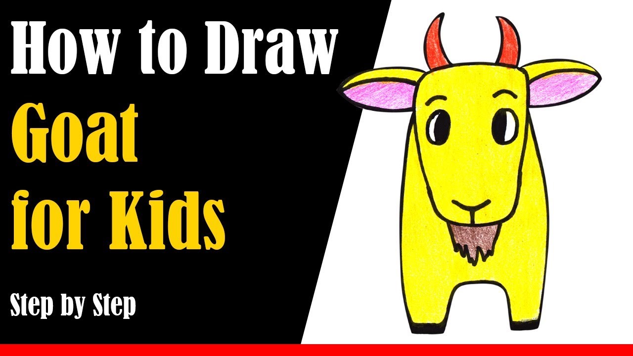 How to draw a Goat easy step by step /Easy animal drawing - YouTube