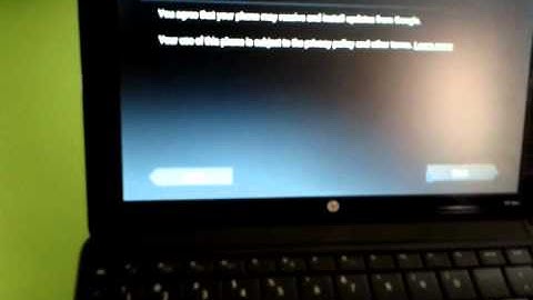 Android 4 on a Net book (HP mini 110)