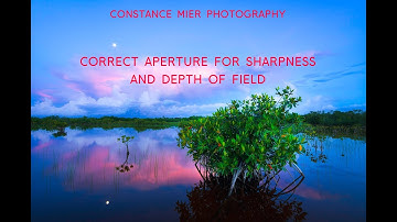 Correct Aperture for Sharpness and Depth of Field