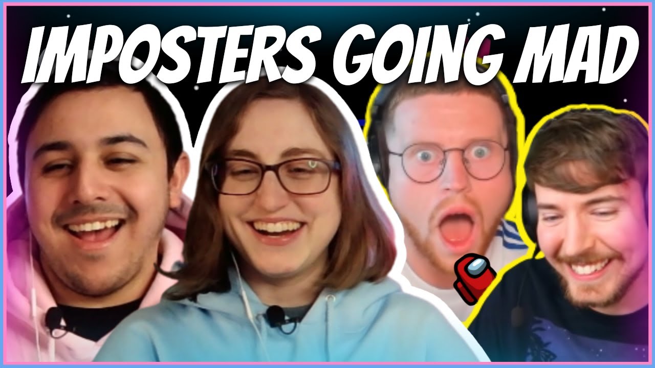 Sidemen - SIDEMEN play AMONG US vs MR BEAST | Eli and Jaclyn REACTION!!