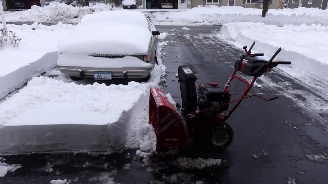Customer Review - Troy-Bilt 2410 Snowblower 3/3/2018 - YouTube