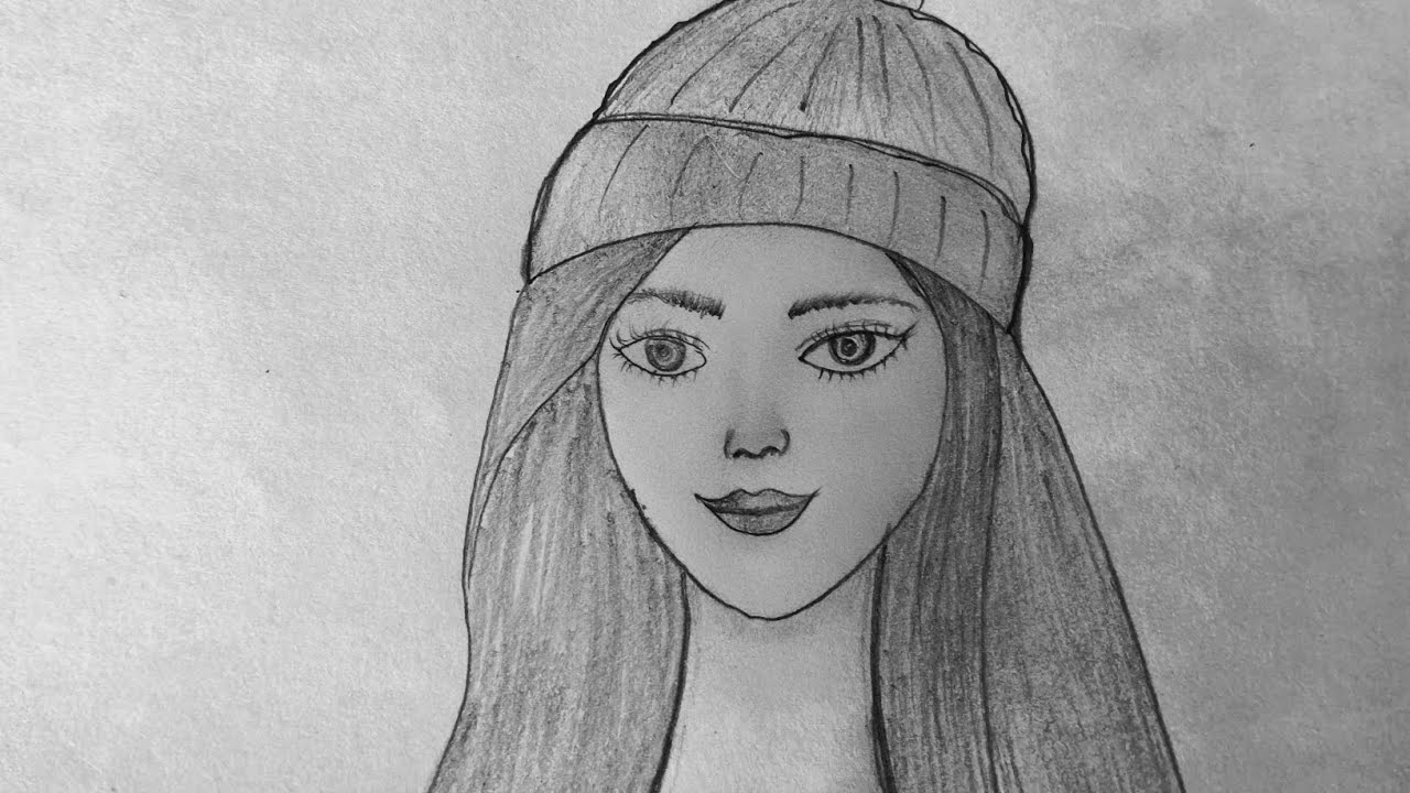 How to draw beautiful girl drawing tutorial for beginners || Step by step Beautiful Girl drawing 