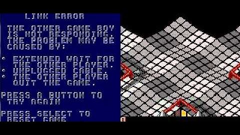 Unused Game Content GBC Marble Madness Unused Unfinished 2 Player Mode Link Error Message