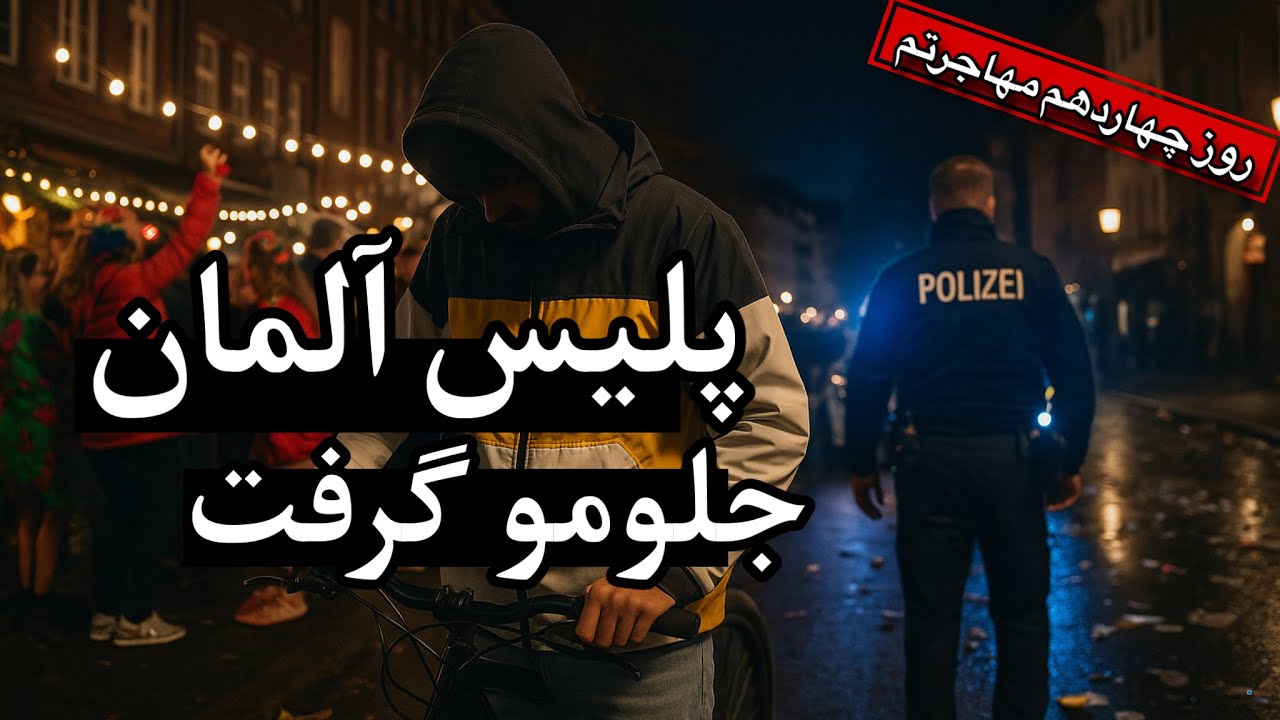 روز ۱۴ مهاجرت به آلمان | پلیس منو نگه داشت! چون با دوچرخه اشتباه رفتم؟!
