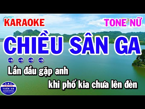 Nhạc Karaoke Bolero - Karaoke Chiều Sân Ga Tone Nữ Nhạc Sống Bolero Dễ Hát