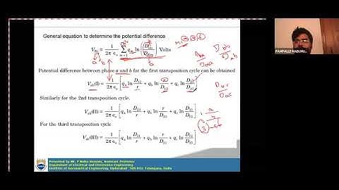 EPTS - Lecture 11: Capacitance of Three Phase  Unsymmetrical (Asymmetrical)  line
