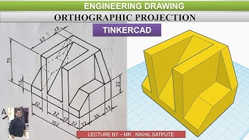 Engineering Drawing | Isometric Tinkercad Problem 5| Easy Drawing Techniques | Learn with nikhil