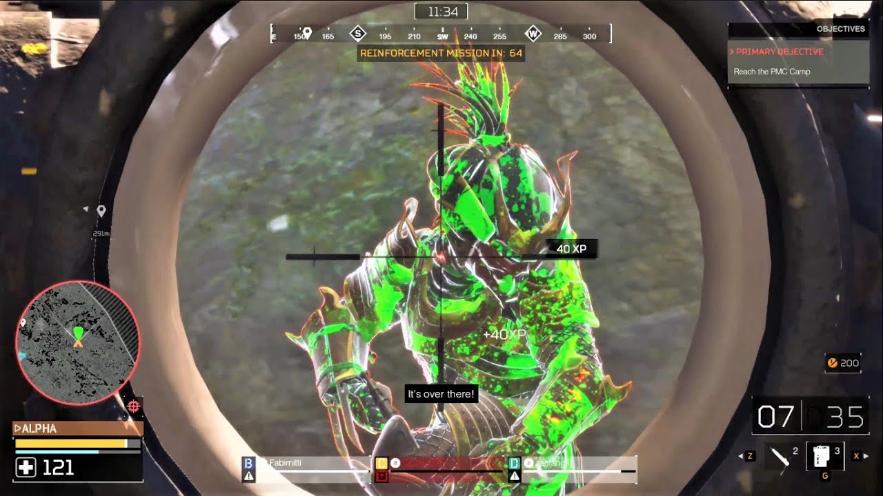 OWLF OPERATIVE SNIPER BUILD Gameplay / Predator Hunting Grounds Fireteam Gameplay PC 2K 60FPS 