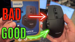 Philips Ergonomic Mouse Review: Silent, Rechargeable & Multi-Device