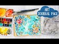 Watercolor Art Journaling in an Old Book
