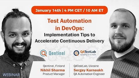 Webinar | Test Automation in DevOps: Implementation Tips to Accelerate Continuous Delivery