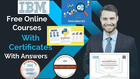 Data Analysis with Python course with answers|IBM cognitive free courses|courses with certificates