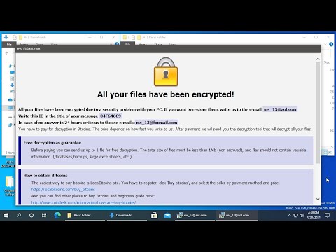 AppCheck Anti-Ransomware : CrySis Ransomware (.id-{Random}.[ms_13@aol.com].ms13) Block Video