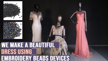How to make embroideries using Multi colors and Shapes of Beads | Don