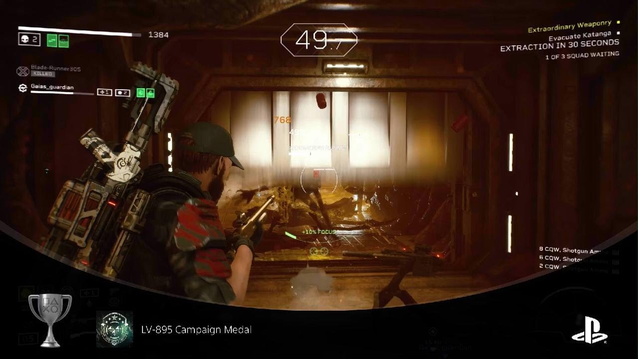 Aliens: Fireteam Elite (PS5)LV-895 Campaign Medal (SILVER)Finish all campaigns on Extreme Difficulty