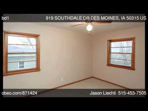 919 SOUTHDALE DR, Des Moines, IA home video tour