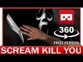 360° VR VIDEO - Ghostface KNIFE YOU! - SCREAM FILM | Scary Movie | Horror | VIRTUAL REALITY