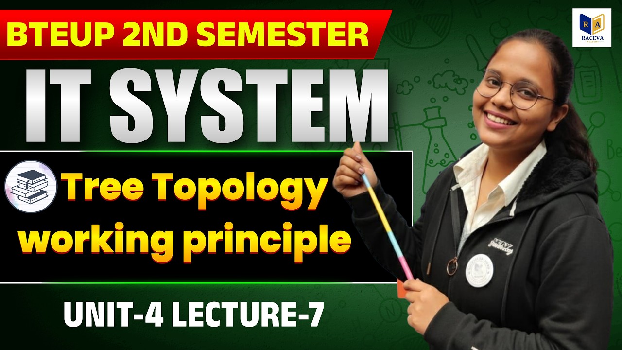 IT System | tree topology working principle | Chapter-4 | Bteup-4th Semester 🔥| Lec-7