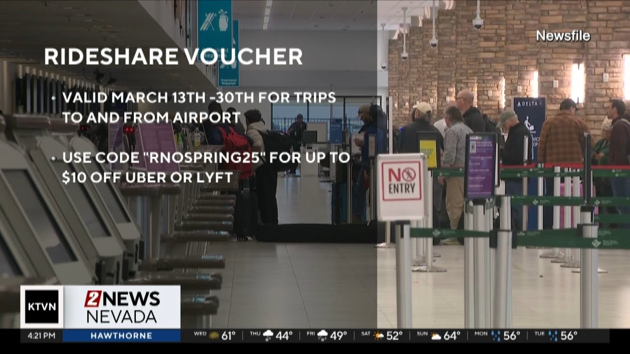 Busy Reno Reno-Tahoe International Airport expecting busy spring break - YouTube
