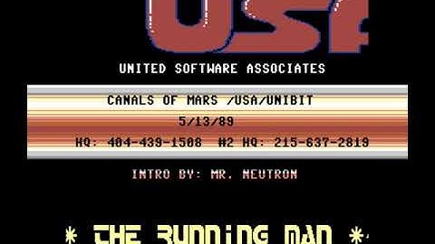 USA United Software Associates Intro - Commodore 64 - C64 - Canals of Mars - Cracktro NTSC