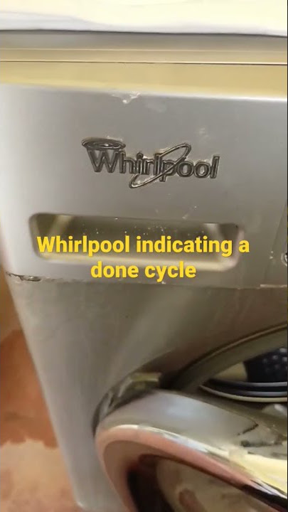 Whirlpool indicating a done cycle
