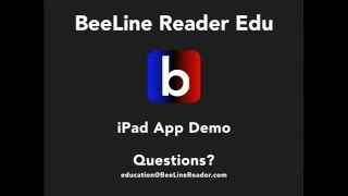 BeeLine Edu iPad Demo