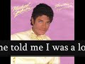Michael Jackson rerecords Billie Jean while drunk