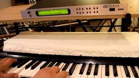 Korg TR-Rack Motion Synth demos 1 of 2