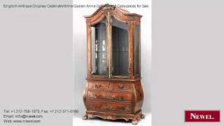 English Antique Display Cabinet/vitrine Queen Anne Cabinets http://www.newel.com - Newel.com: English Antique Display Cabinet/vitrine Queen Anne Cabinets and Case-pieces for Sale (Newel